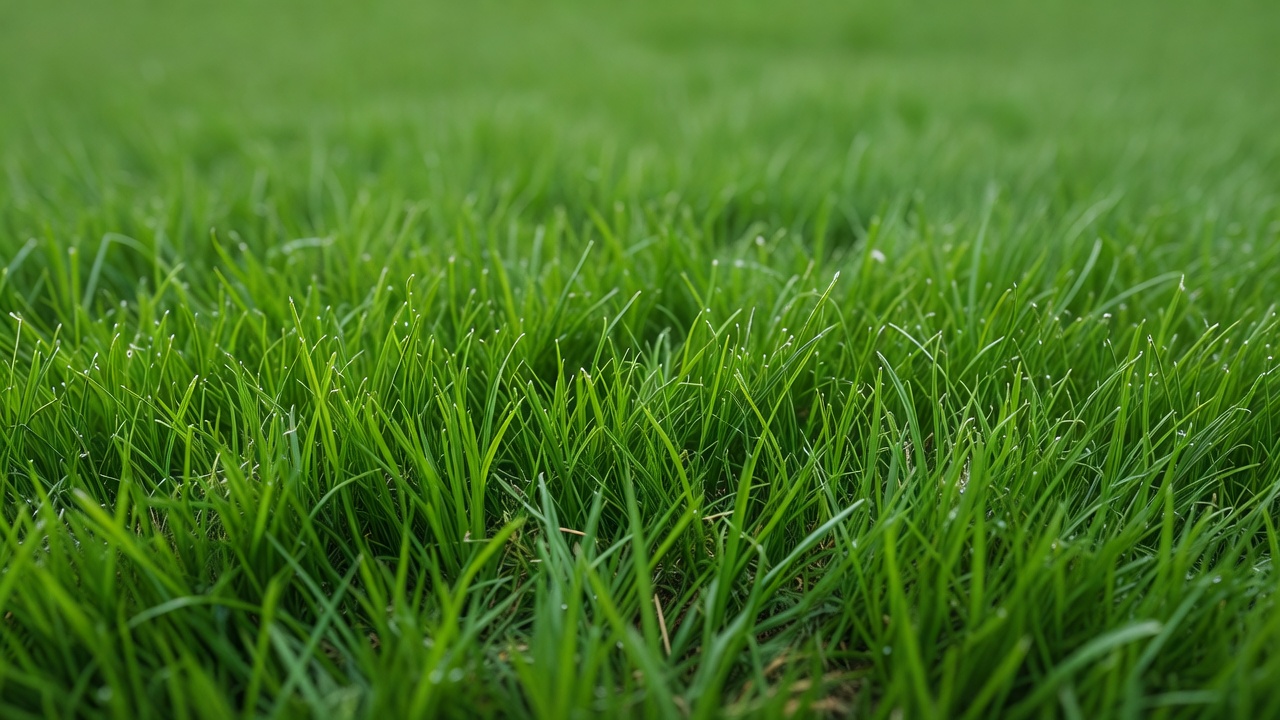Freshly cut green grass background